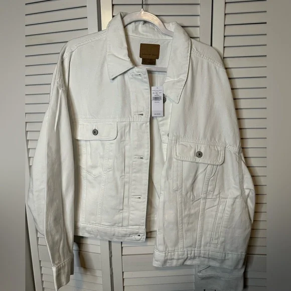 White jean jacket american cheap eagle